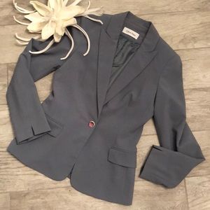 Calvin Klein Steel Blue Blazer Size 6